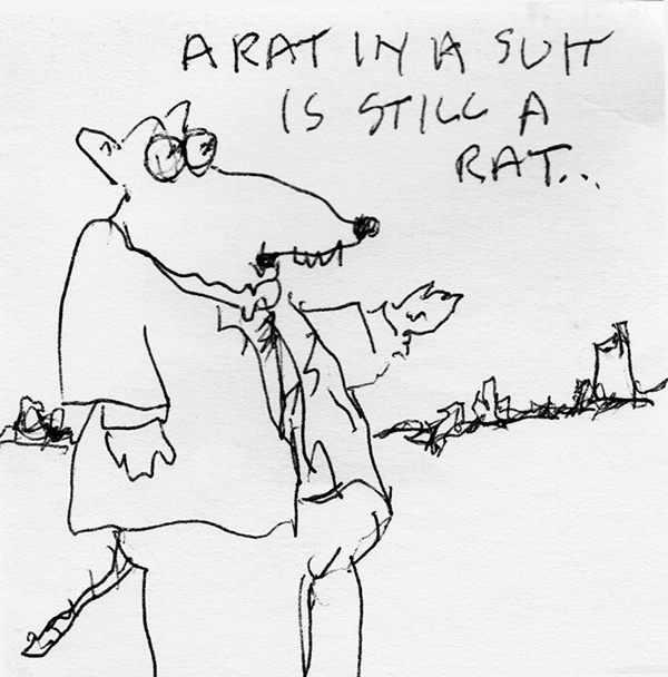 A rat in a suit is still a rat...