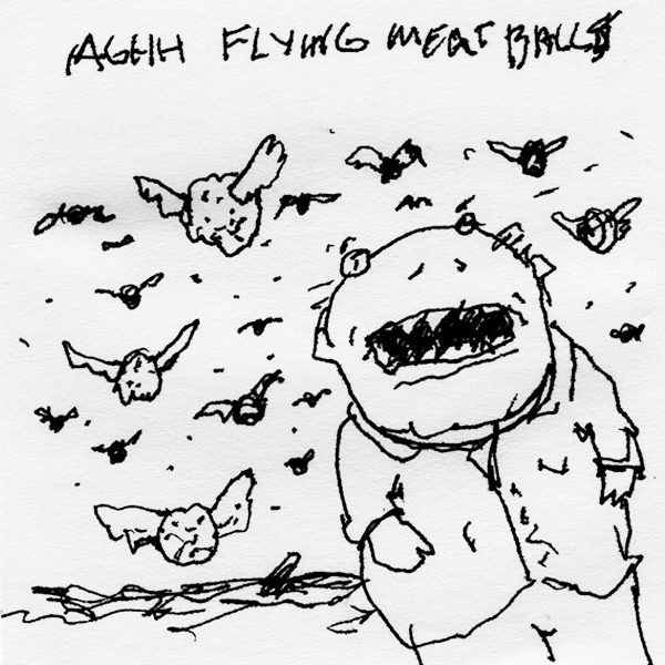 Aghhh flying meatballs