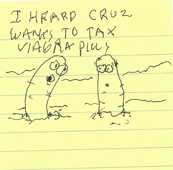  I heard Cruz wants to tax viagra pills